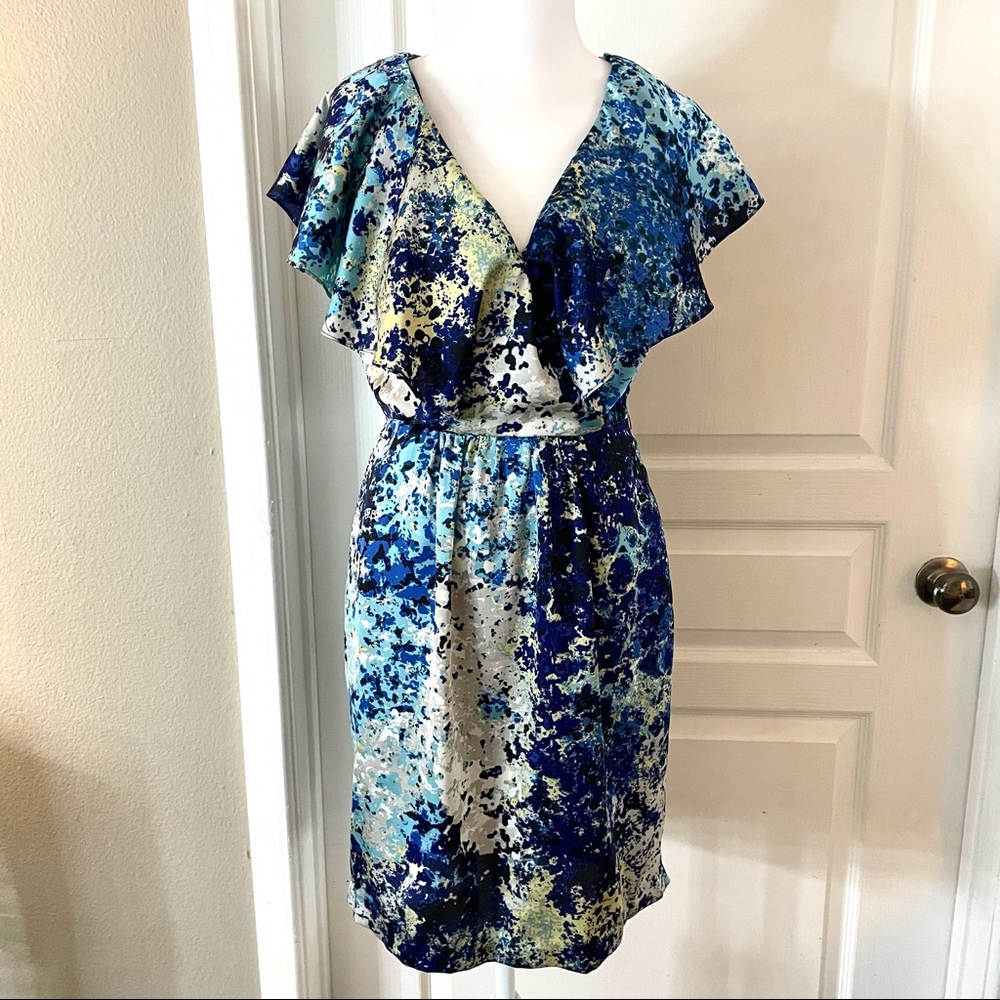 Julie Dillon blue dress